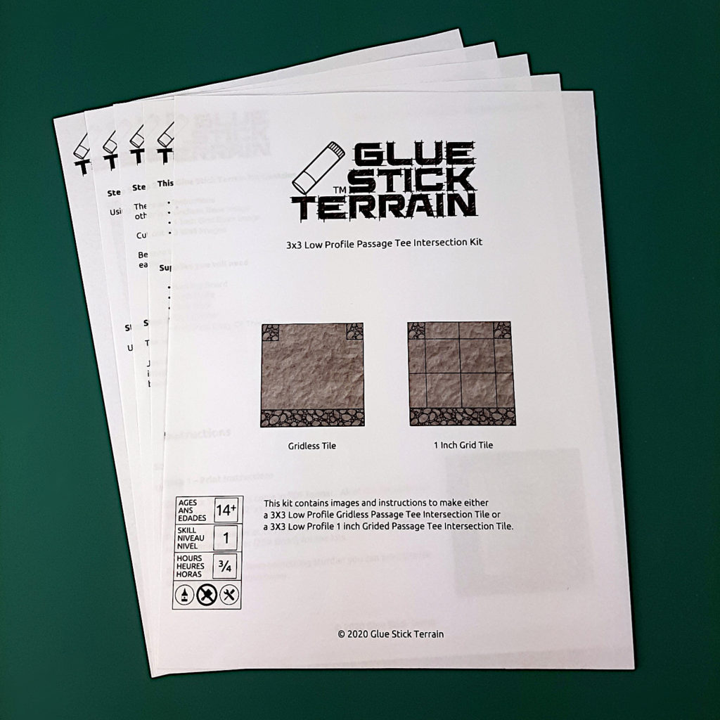 3x3 Passage Tee Intersection Kit Instructions Print Instructions