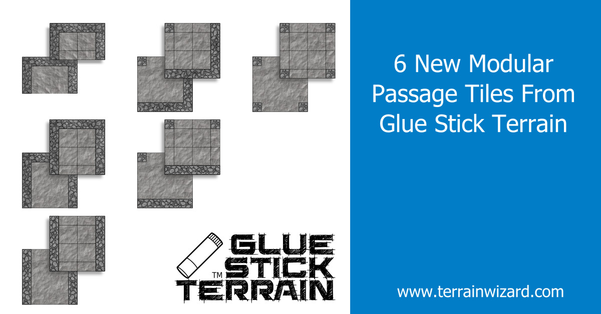 6 New Modular Passage Tiles From Glue Stick Terrain