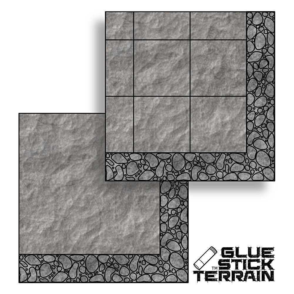 Glue Stick Terrain low-profile modular terrain