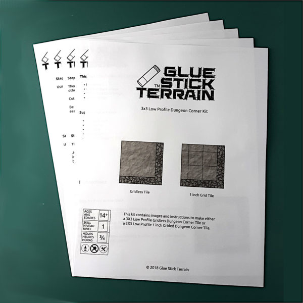 Low Profile Dungeon Corner Print Instructions