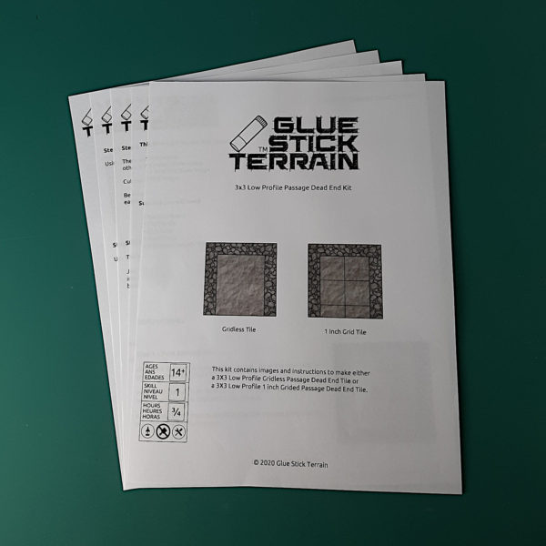 3X3 Low Profile Passage Dead End Print Instructions