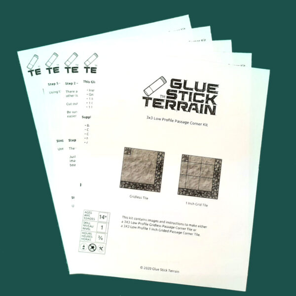 3X3 Low Profile Passage Corner Print Instructions