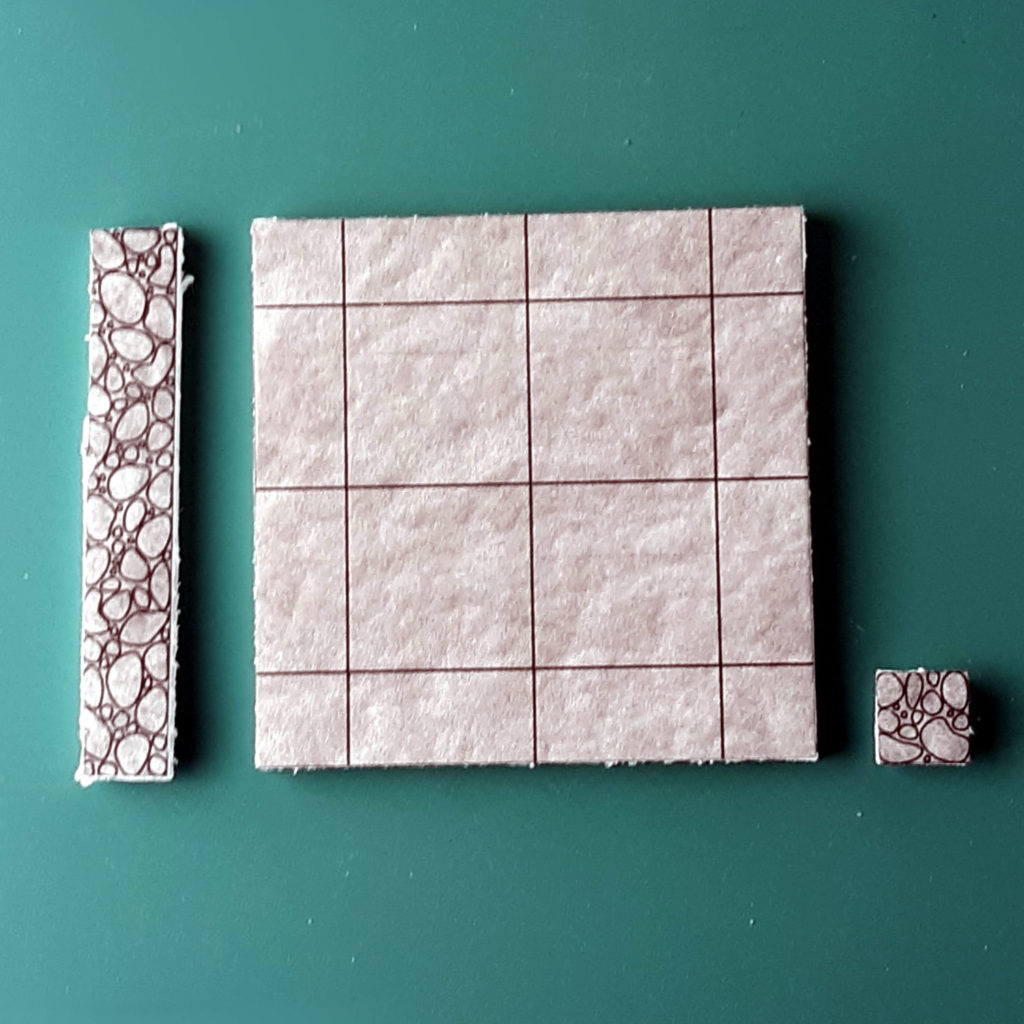 3x3 Dungeon Right Entrance Kit Cut Out Pieces