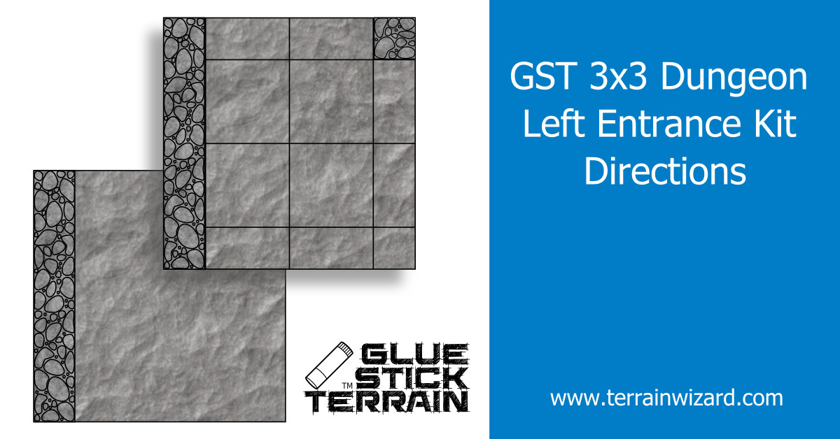 GST 3X3 Dungeon Left Entrance Kit Directions