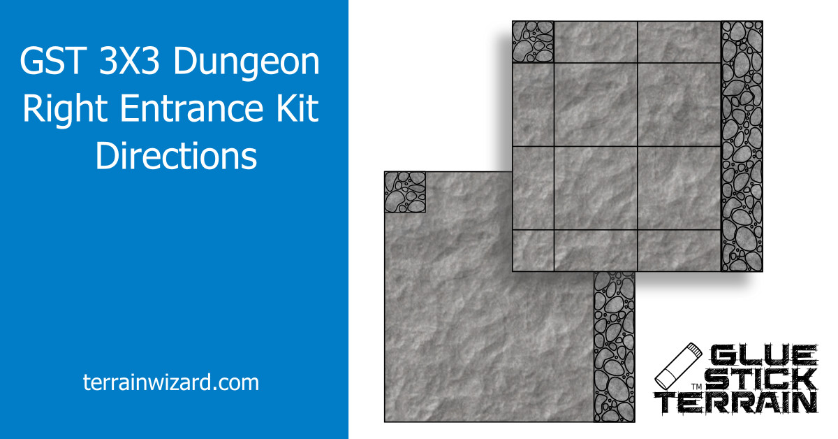 GST 3X3 Dungeon Right Entrance Kit Directions