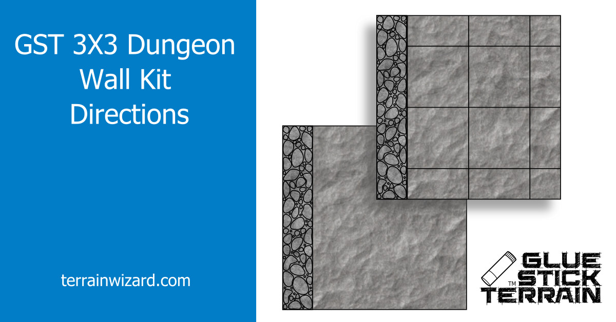 GST 3X3 Dungeon Wall Kit Directions