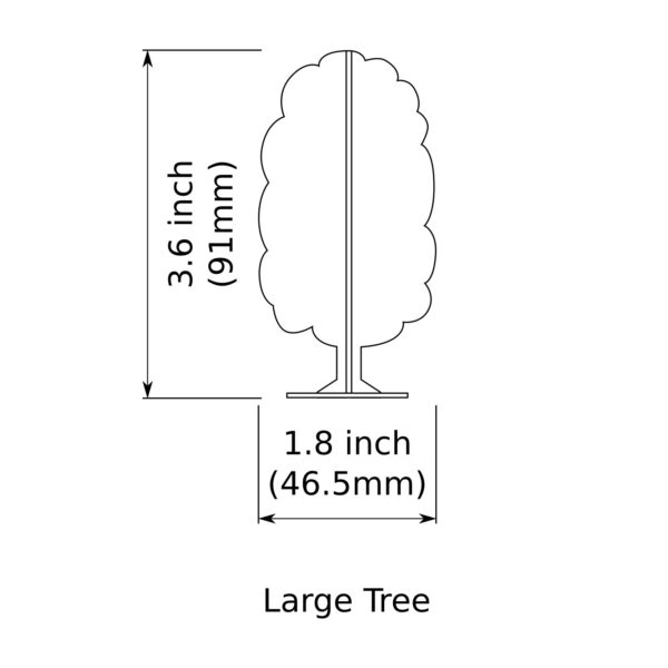 Grayling Lodge Oval Tree - Large Tree Size